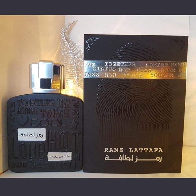 Lattafa Perfumes Ramz Silver Eau De Parfum Spray for Unisex, 3.4 Ounce