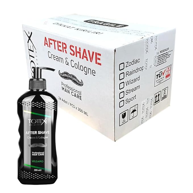 Totex Shave Style Aftershave Cream & Cologne Wizard After Shave Balm Soft Refresh Sensitive Skin For Men 350ml