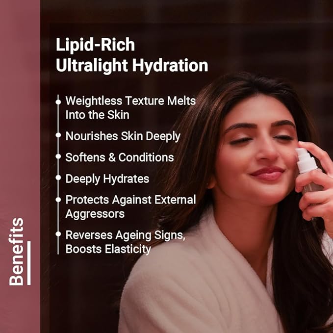 Neude Butter Mousse Face Moisturizer For Men & Women With Ghee & Rose Water, Daily Antioxidant-Rich Lightweight Hydration For All Skin Types, Deeply Hydrates Dry Skin, 50Ml