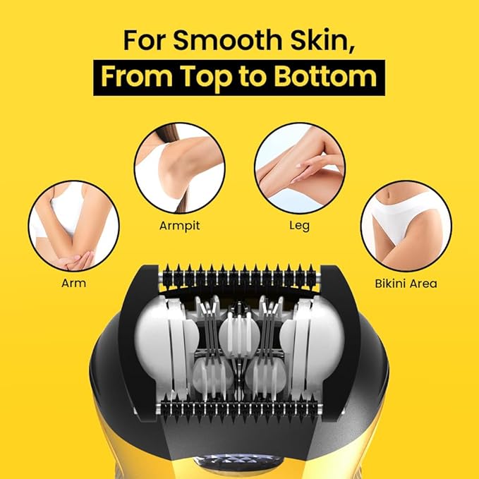 Gorilla Technique Mini Epilator 1000V, Pain Relief Roller, Body Hair Removal Device, Electric Tweezers for Women & Men, Specialized for Narrow and Sensitive Area, Korean Skin Care - 1000V