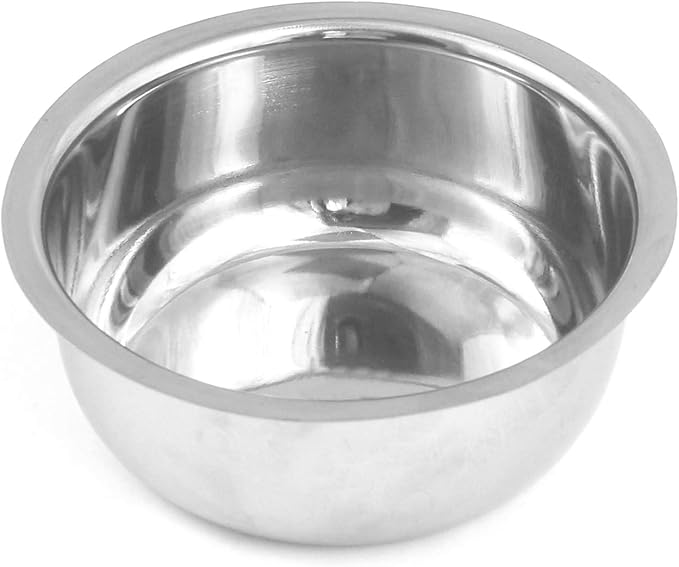 Beautiful Deluxe Chrome Shaving Bowl Made Of 13/5 Stainless Steel for Shaving Soap