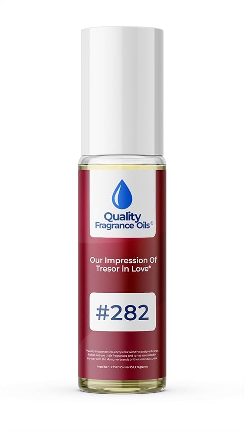 Quality Fragrance Oils' Tresor In Love Impression #282 | Long-Lasting Perfume Oil, Alcohol-Free, Strong Scent, 10ml Roll-On | Affordable Alternative to Designer Fragrances