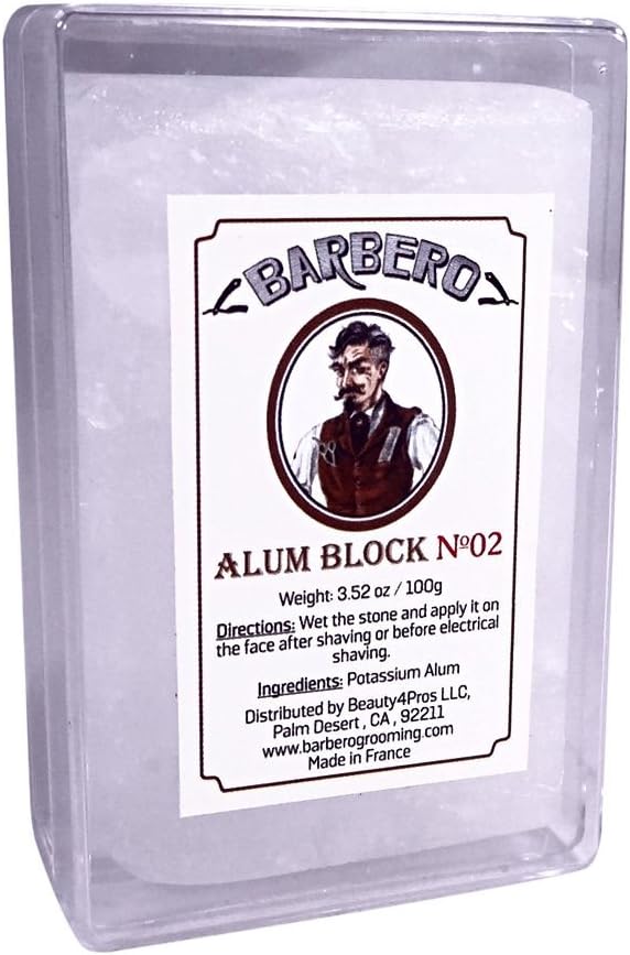 Barbero Alum Block in Plastic Case 3.52 oz / 100 g