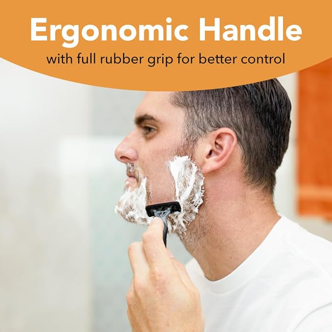 BIC Flex 4 Sensitive Disposable Razors For Men, For a Smooth, Ultra-Close and Comfortable Shave, 10 Piece Disposable Razor Set with 4 Blades