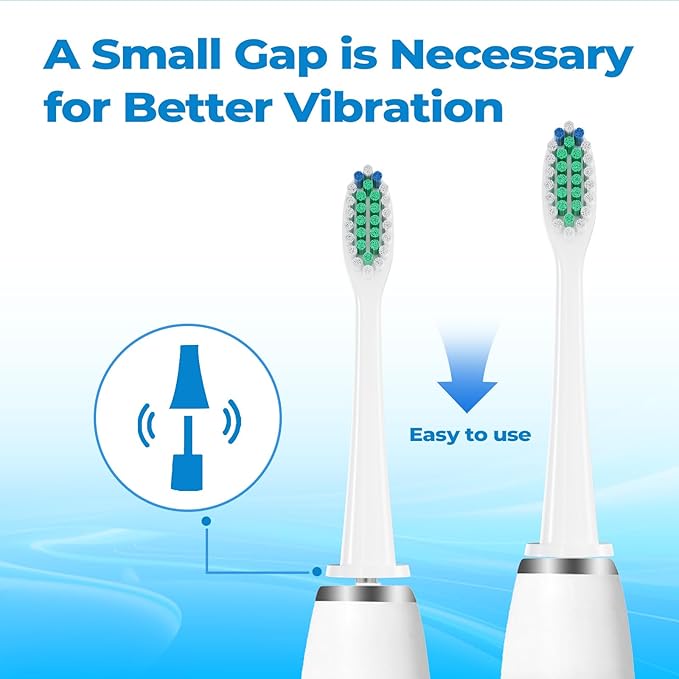 Replacement Toothbrush Heads for Philips Sonicare, Electric Toothbrush Head C1 Compatible with 1100/4100/5100/5300/6100/7500/9300 and More Click-on Handles, 12 Pack