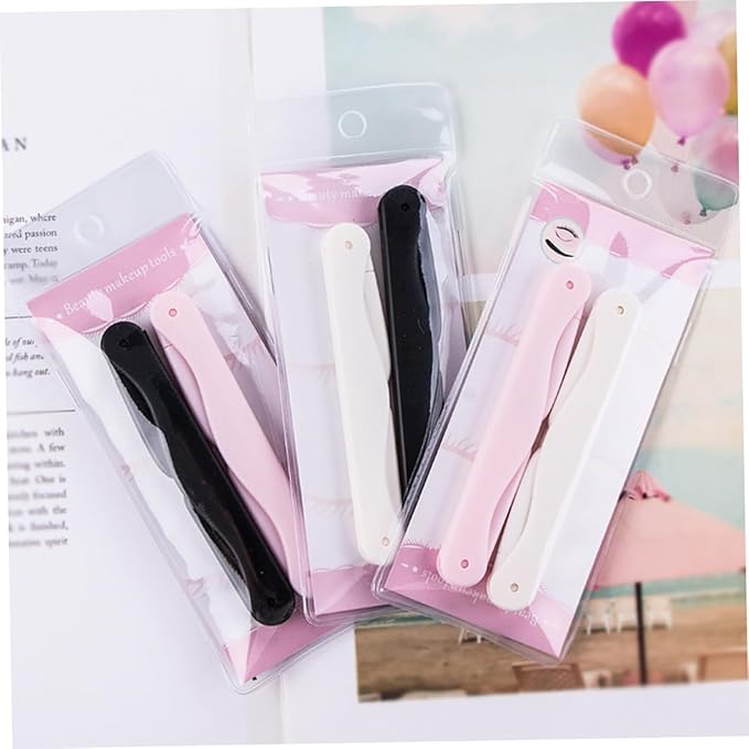 Beaupretty 2pcs Eyebrow Trimmer Set Portable Folding Razor for Women Dual-Sided Facial Hair Remover for Home and Travel