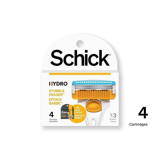 Schick Hydro Stubble Eraser Refills — Stubble Razor Refills, 4 Count