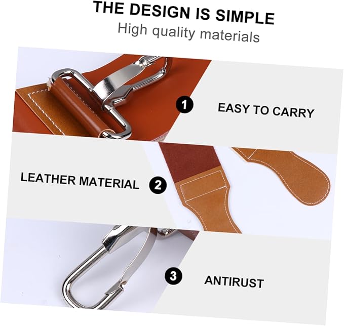 Leather and Canvas Razor Strop Double Layer Sharpening Strap for Straight Razors Knives Durable Easy to Use for Professional Barbers Home Use