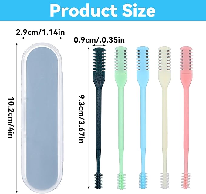 5Pcs Nasal Hair Cutter,Nose Hair Trimmer Manual,2-in-1 Nasal Hair Cutter Manual with Cleaning Brush,Upgrade Manual Nasal Hair Cutter,360° Rotating Nose Nasal Hair Trimmer Women Men,5 Colors