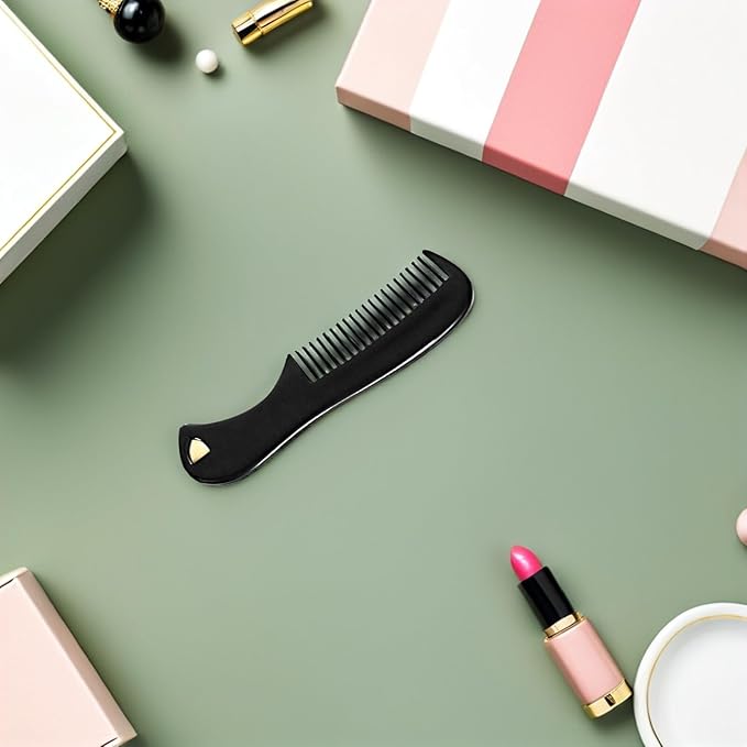 Angoily Pocket Beard Comb for Men Mini Mustache Styling Brush Compact Hair Grooming Tool 2.87 Inch Portable Beard Hair Comb for Travel and Daily Use