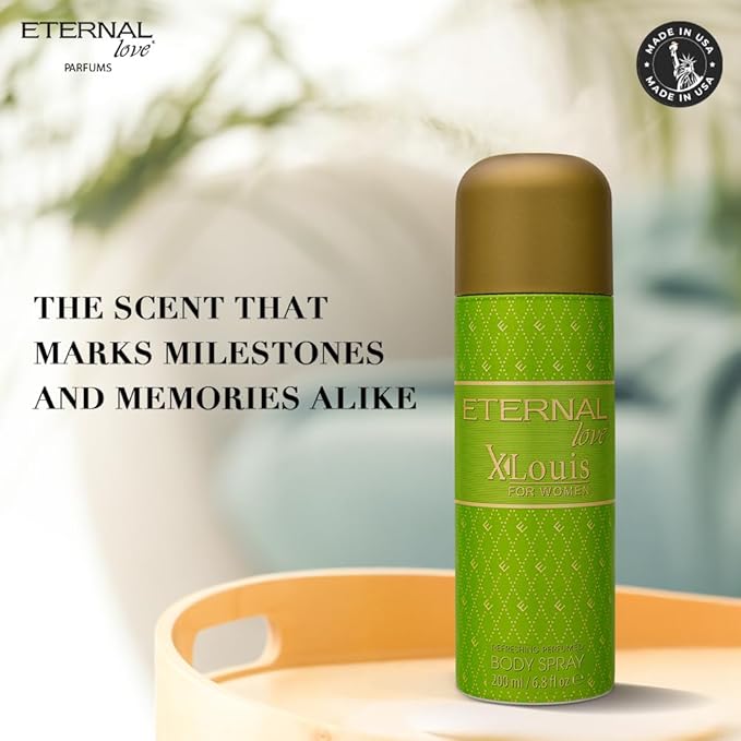 Eternal Love X-Louis for Women - Long Lasting Body Spray - Lush Floral Garden Scent with Tuberose & Peach - Feminine & Enchanting Fragrance - 6.8oz