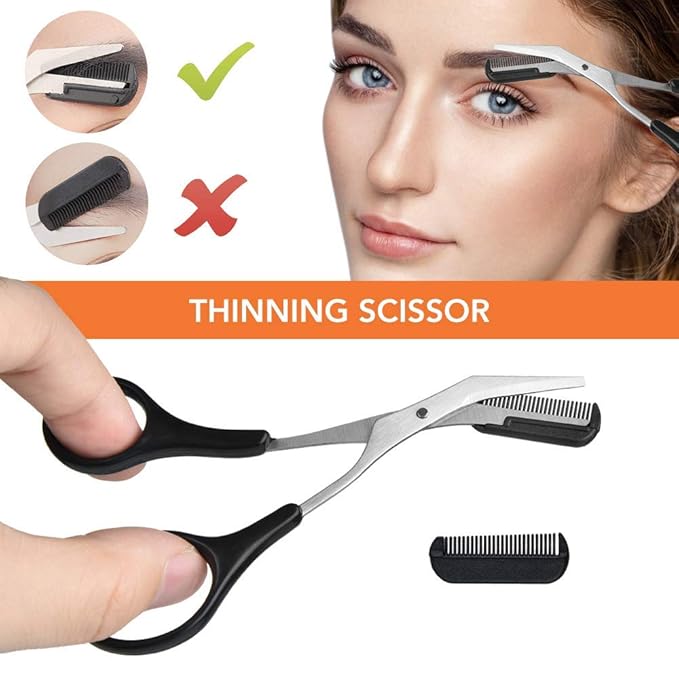 ZTRHYOO Eyebrow Razor, Eyebrow Kit, Multipurpose Exfoliating Dermaplaning Tool Face Razors for Women Girl, Eyebrow Grooming Set (11 in 1)