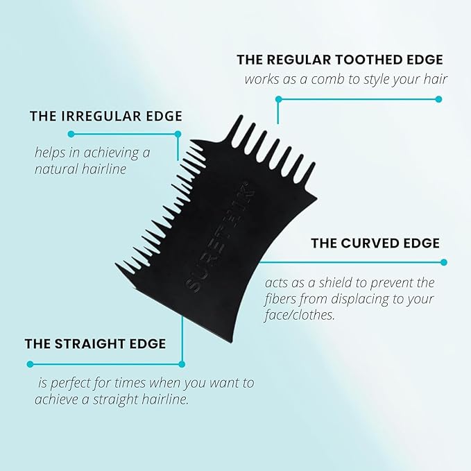 Hair Building Fibers, 15G, with BONUS Pump Applicator, Hairline Comb and 3 Nozzles, Hair and Hairline Filler Kit For Men and Woman (Auburn)