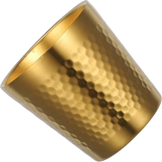 Stainless Steel Shaving Soap Bowl for Men 175ml Hammered Gold Shave Cup Sturdy Reusable Shaving Tool Suitable for Daily Grooming