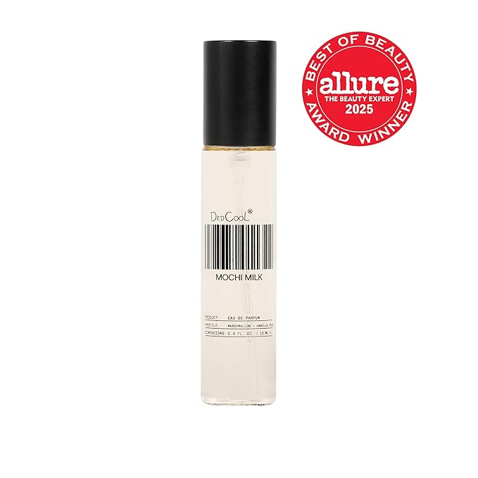 DedCool Eau de Parfum | Mochi Milk | Peach Nectar, Marshmallow & Sweet Rice Milk | Clean, Long-Lasting Unisex Fragrance | Non-Toxic, Vegan | 15 mL