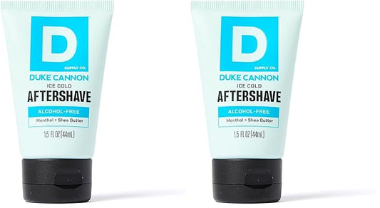 Duke Cannon After Shave Balm for Men, Travel Size 1.5 oz – Soothing Post Shave Lotion for Razor Burn & Sensitive Skin (Pack of 2)