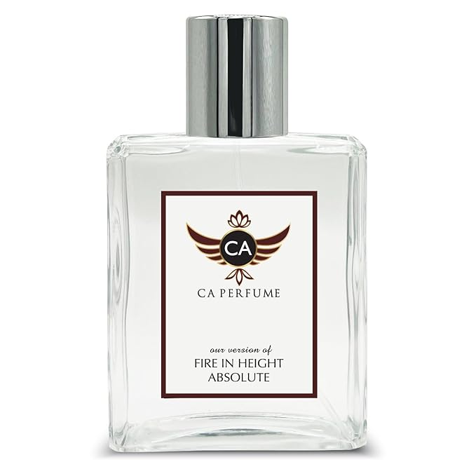CA Perfume Impression of Fire in Height Absolute For Men Woody Floral Musk Fragrance Long Lasting Mens Perfume Eau De Parfum 3.4 Fl Oz 100ml