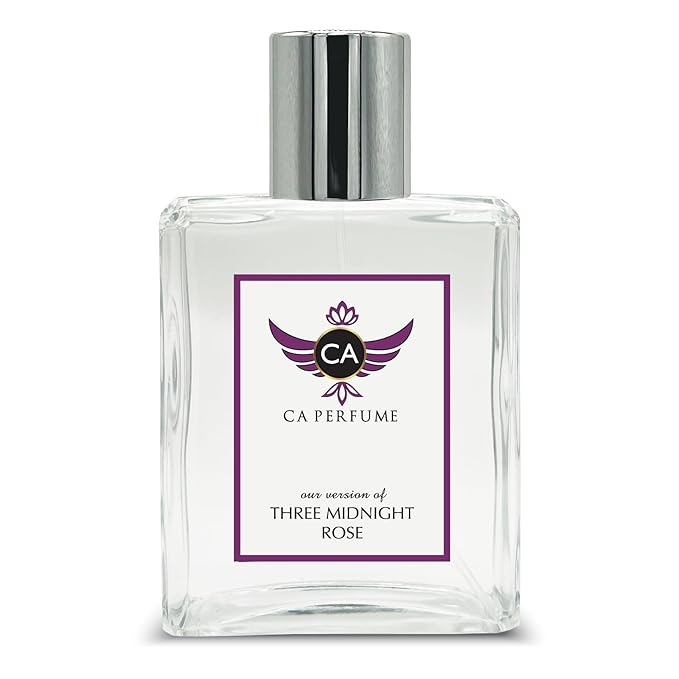 CA Perfume Impression of Three Midnight Rose For Women Replica Version Fragrance Dupes Concentrated Long Lasting Eau de Parfum Spray Refillable Atomizer Bottle 3.4 Fl Oz/100ml