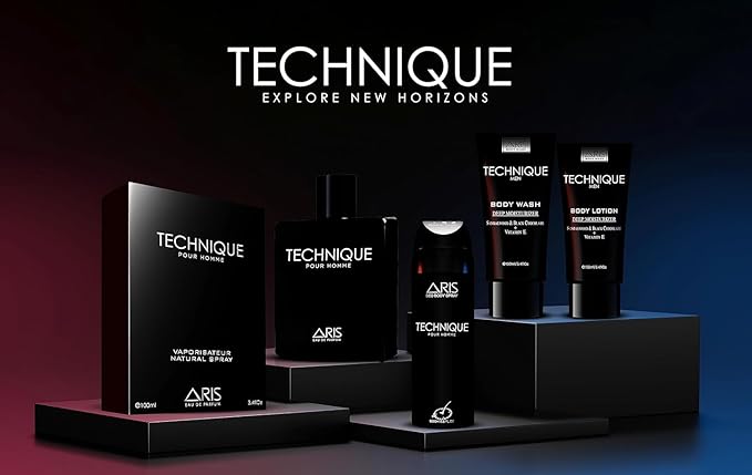 ARIS Technique Eau de Parfum – Long-Lasting Sandalwood and Woody Fragrance for Men – 100mL Perfume Spray with Bonus 15mL Perfume Sample (Randomly Selected)