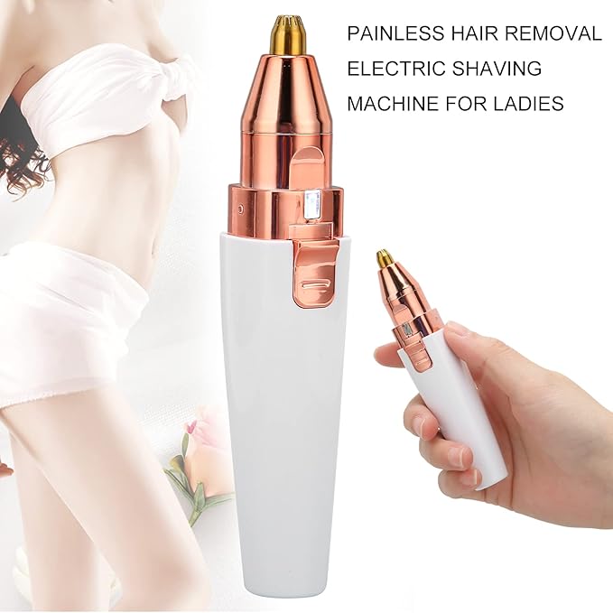Hair Remover for Women,Rechargeable Eyebrow Trimmer & Hair Remover 2 IN 1 Eyebrow and Painless Hair Remover Eyebrow Lips Body Hair Removal for Women with