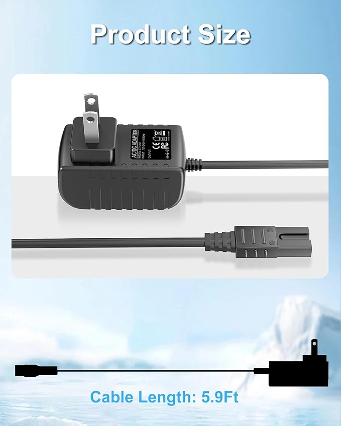 WUKUR 2V Shaver Charger Compatible with Wahl 8061, 8786, 8163, 7367, 7357, 7353, 7029, 7060, 7035, 7339, 7356 5-Star Series Clipper Trimmer