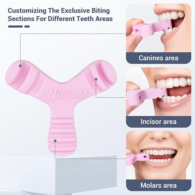 Chewies for Invisalign Aligners, Orthodontic Aligner Chewies Durable Aligner and Retainer Tray Seaters Medical Grade Silicone (Pack of 2) (Pink)