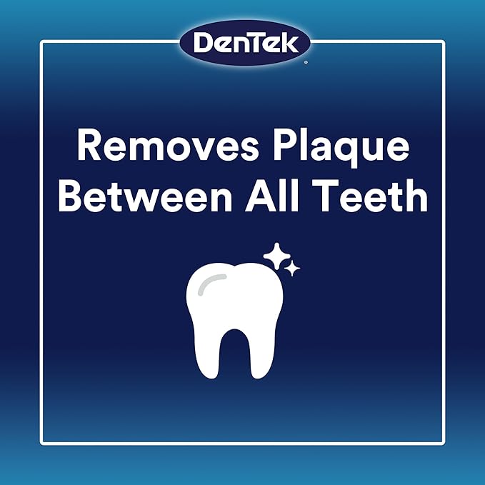 Dentek Complete Clean Easy Reach Floss Picks, Break & Shred-Proof Dental Floss Picks, 75 Count