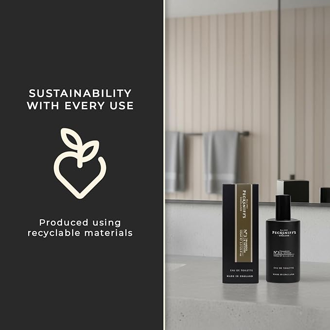 Pecksniff's Men's Eau de Toilette Bamboo & Vetiver, 100 ml/3.3 fl oz