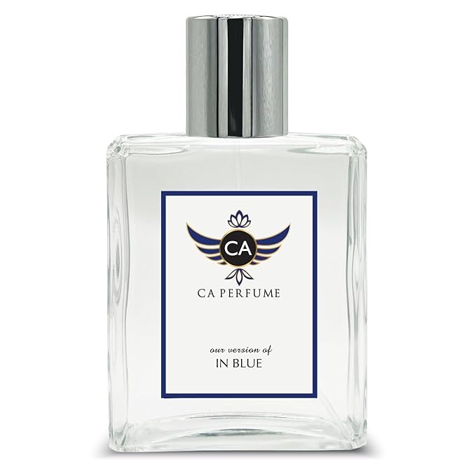 CA Perfume Impression of In Blue For Men Woody Spicy Fragrance Long Lasting Mens Perfume Eau De Parfum 3.4 Fl Oz 100ml