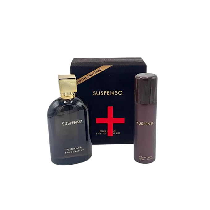 Fragrance World - Suspenso Edp 100ml Perfumes for Men with Deo 50ml Exclusive I Luxury Niche Perfume Made in UAE