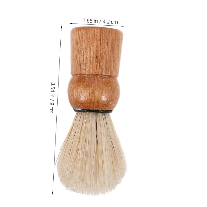 Portable Retro Beard Brush Natural Boar Bristles Travel-friendly Grooming Tool for Men for Daily Use Compact for Shaving Foam Application