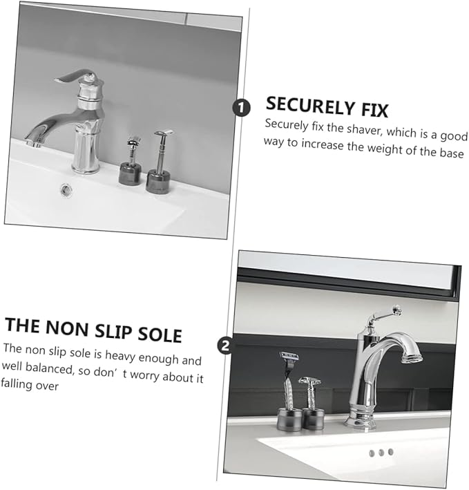 Men's Safety Razor Stand Harrys Razor Holder Aluminum Alloy Base Shaver Organizer