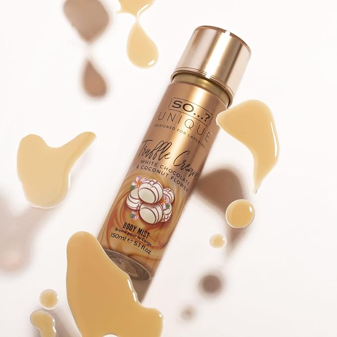 So...? Unique Truffle Cream Body Mist - Vanilla, Gourmand, Fruity Perfume for Women - Cruelty Free Body Spray for Women - 5.1 oz