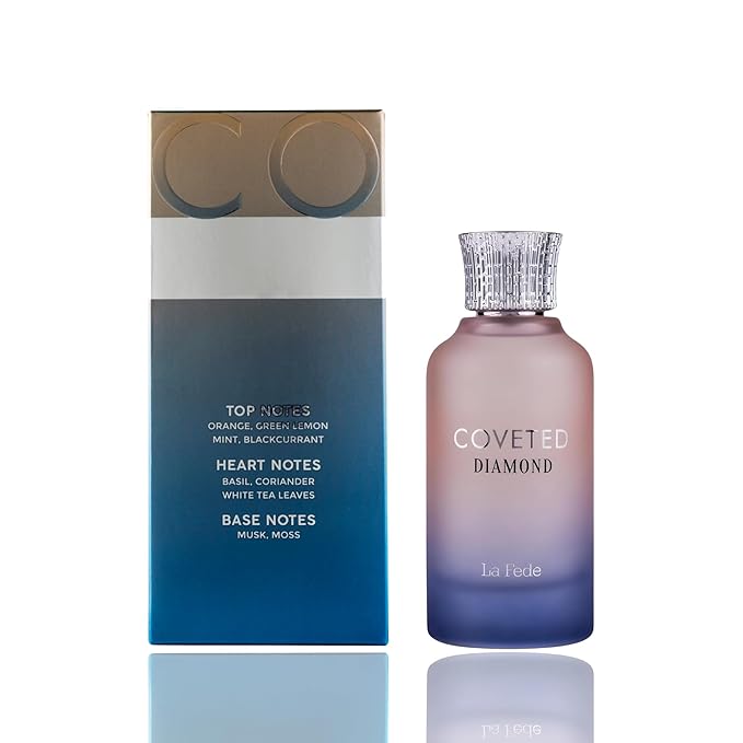 Khadlaj La Fede Coveted Diamond Eau de Parfum Spray for Unisex, 3.4 Ounce / 100ml