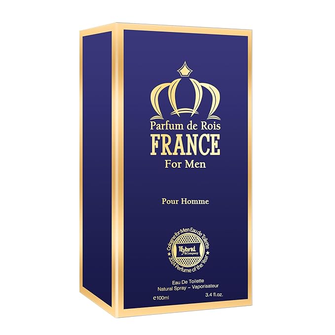 Hybrid & Company Parfum De Rois France Pour Homme For Men Eau De Toilette Vaporisateur Natural Spray 3.4 Fl Oz