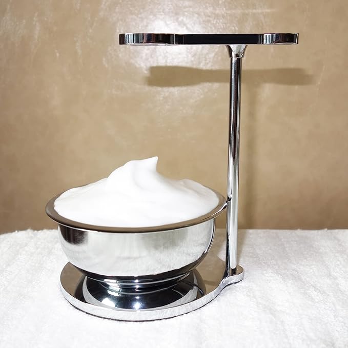 Luxury Safety Razor Shaving Kit for Men,with Shaving Bowl,Badger Hair Brush,Shaving Stand and Manual Razor Compatible with 3-Layer Razor Cartridge,Unique Wet Shave Set Gift for Men