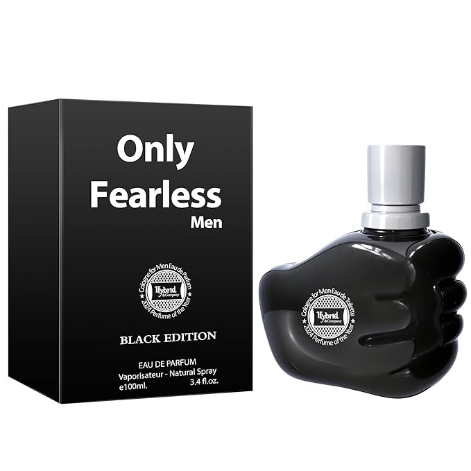 Hybrid & Company Only Fearless Men Black Edition Eau De Toilette Vaporisateur Natural Spray 3.4 Fl Oz