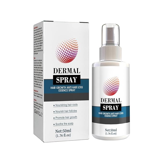 50ml Hair Growth Spray for Thinning Hair – Natural DHT Blocker with Ginseng & Biotin to Reduce Hair Loss, Stimulate Follicles & Regrow Fuller, Thicker Hair