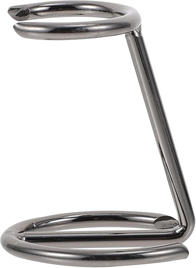 Ferroalloy Razor Brush Stand and Razor Holder Rack for Men Standing Bathroom Gunmetal Finish Compact Size for Wet Shaving Accessories