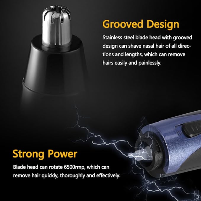 Nose Hair Trimmer, Hair Grooming Tool for Nose, Beard, and Head, Cordless and Easy to Use, Compact Design for Men’s Grooming Needs
