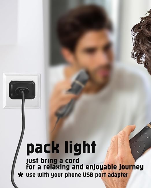 uijino OLOV Electric Trimmer Charger for OLOV Trimmer YP-7032, UL Listed Charger for Electric Razor for Men, 3.3ft Power Cord, 1 Cleaning Brush