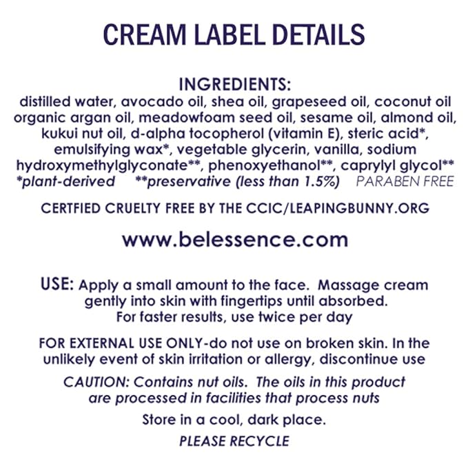 Bel Essence Wrinkle Cream for Women - Anti aging Face Cream with 9 Natural Oils - Deep Hydrating Anti-Aging Day Night Moisturizer for Face & Neck - 1.5 Oz