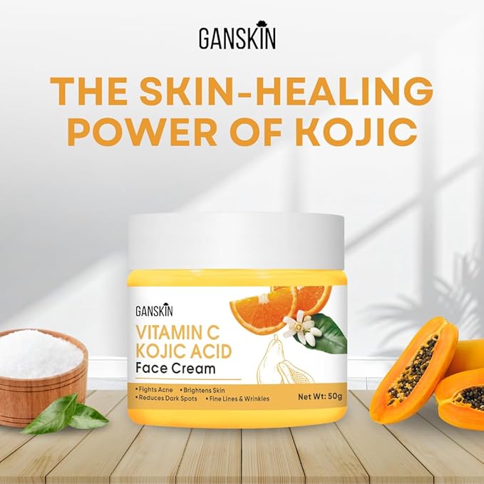 Kojic Acid Cream – Skin Brightening Cream for Dark Spots & Uneven Tone – For Face & Body, Including Intimate Areas – Kojic Acid Lotion for a Brighter, Radiant Look