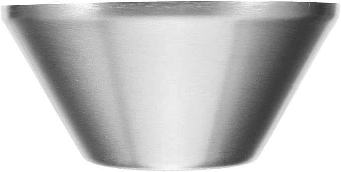 Zerodeko Stainless Steel Shave Bowl for Men 12x5.7cm Reusable Shaving Mug Beard Care Accessory Household Shaving Soap Bowl for Daily Grooming