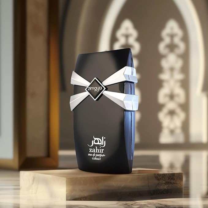 zimaya Zahir Cobalt Eau De Parfum for Men – A Refined, Woody Fragrance with Amber, Musk & Spicy Notes, 3.4 Fl. Oz