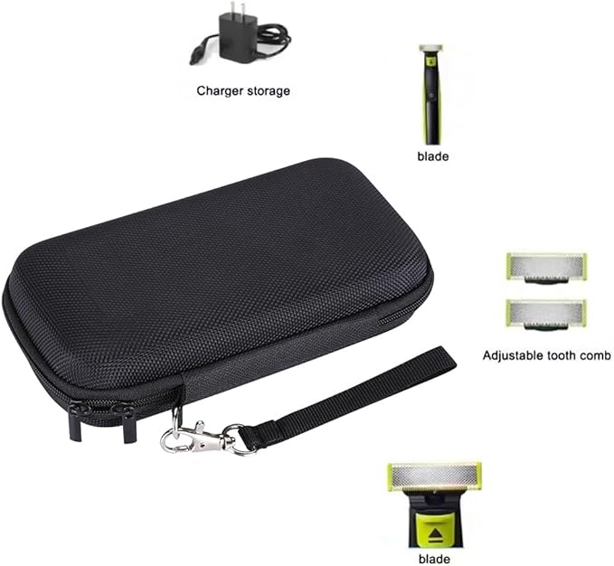 Protective Hard Case for Electric Trimmer and Shaver & Hybrid Trimmers - Ideal for Travel & Home Storage (Fits QP2520 QP2530 QP2620 QP2630) - Case Only