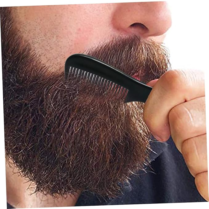 4sets Men's Hair Comb Pocket-sized Beard Comb Brush Styling Tool Portable Grooming 10pcs*4