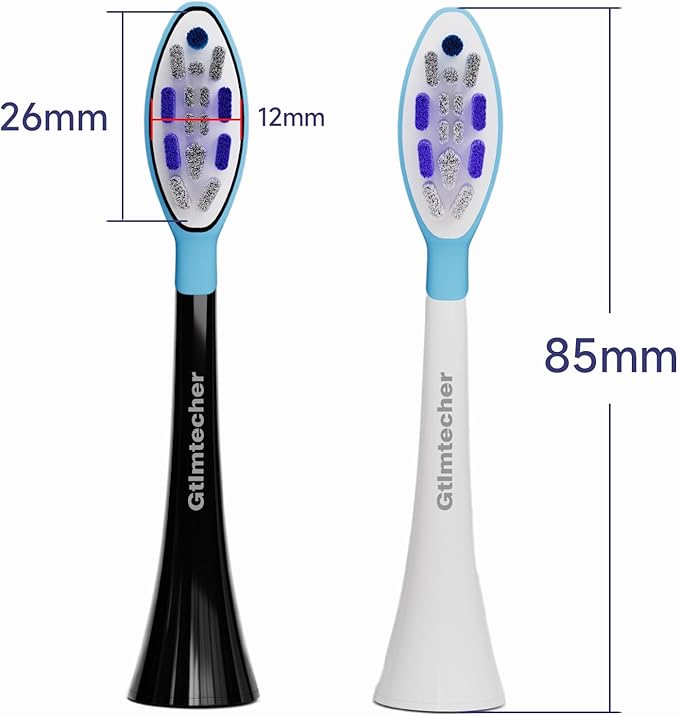 Electric Toothbrush Heads for Philips Sonicare Replacement Heads, 10 Pack Adults Kids 7+ Sonicare Toothbrush Replacement Brush Heads Philips Sonicare Sensitive Replacement Heads C2 C3 G2 G3 A3, White