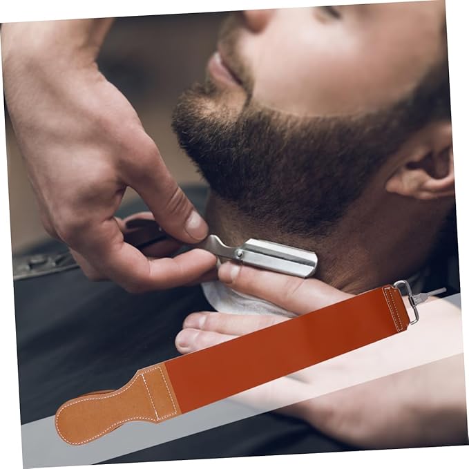 Happyyami Razor Sharpening Belt Rszor Strop Leather Straight Razor Strop for Knives Chisels