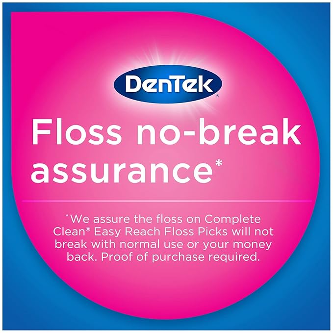 DenTek Comfort Clean Sensitive Gums Floss Picks, 75 Count (pack of 6)